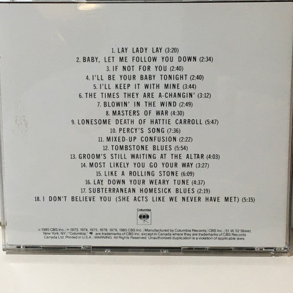 Bob Dylan : Biograph (3xCD, Comp + Box)