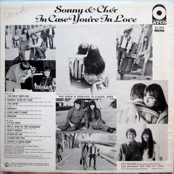 Sonny & Chér* : In Case You're In Love (LP, Album, Mono)