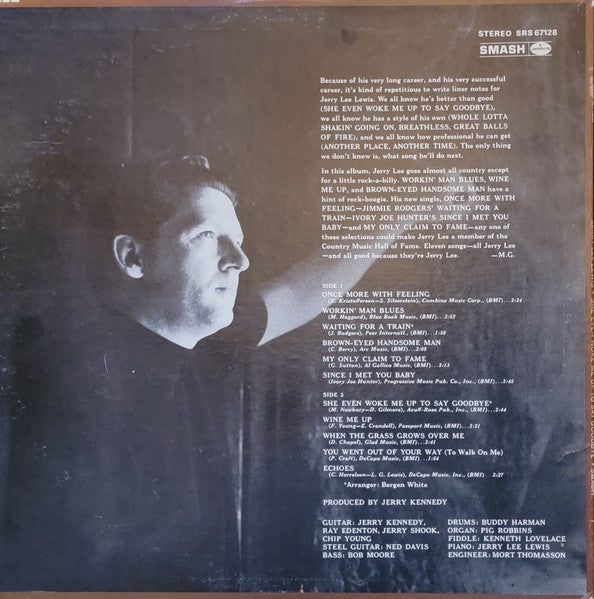 Jerry Lee Lewis : She Even Woke Me Up To Say Goodbye (LP, Album, Ter)
