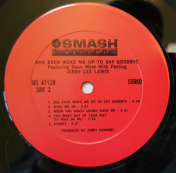 Jerry Lee Lewis : She Even Woke Me Up To Say Goodbye (LP, Album, Ter)
