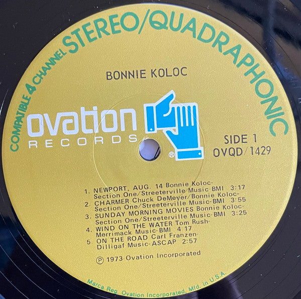 Bonnie Koloc : Bonnie Koloc (LP, Album, Quad, Hol)