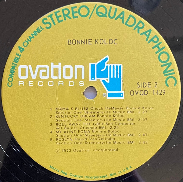 Bonnie Koloc : Bonnie Koloc (LP, Album, Quad, Hol)