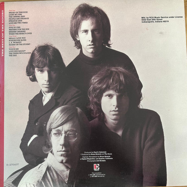 The Doors : The Best Of The Doors (2xLP, Comp, Club, RM, Gat)