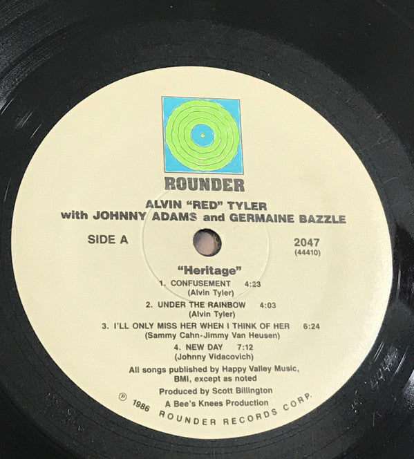 Alvin "Red" Tyler* With Johnny Adams And Germaine Bazzle : Heritage (LP, Album)