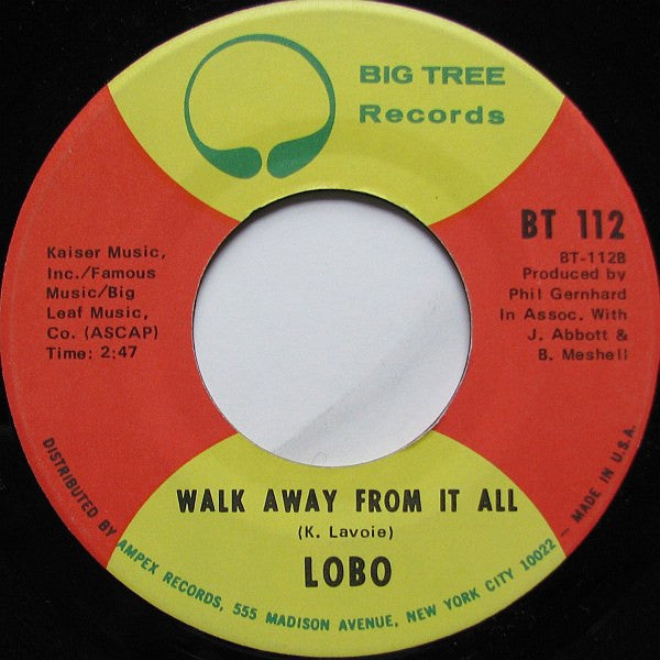 Lobo (3) : Me And You And A Dog Named Boo (7", Single, Son)