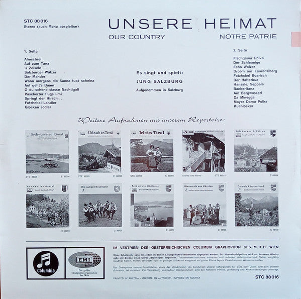 Jung Salzburg* : Unsere Heimat (LP, Album)