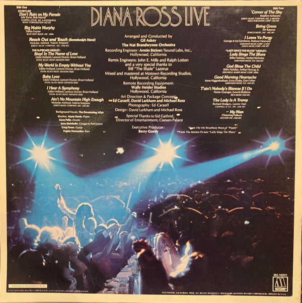 Diana Ross : Live At Caesars Palace (LP, Album, RE)