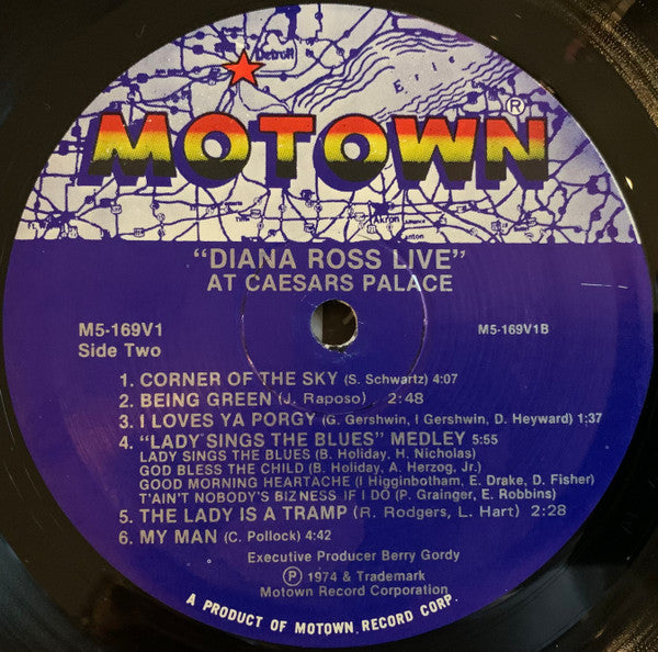 Diana Ross : Live At Caesars Palace (LP, Album, RE)