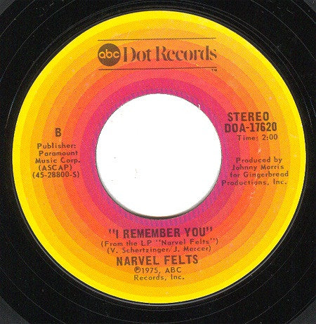 Narvel Felts : Lonely Teardrops (7", Single, Styrene, Ter)