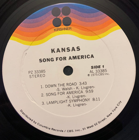 Kansas (2) : Song For America (LP, Album, Ter)