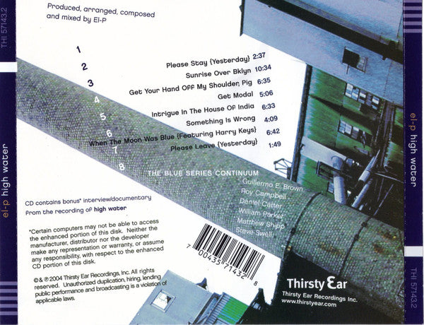 El-P Featuring The Blue Series Continuum : High Water (CD, Album, Enh)