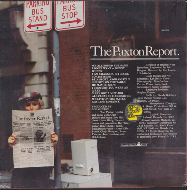 Tom Paxton : The Paxton Report (LP, PRC)
