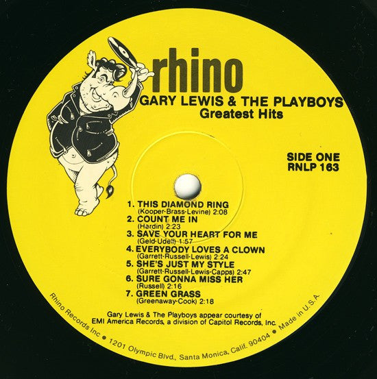 Gary Lewis & The Playboys : Greatest Hits! (LP, Comp)