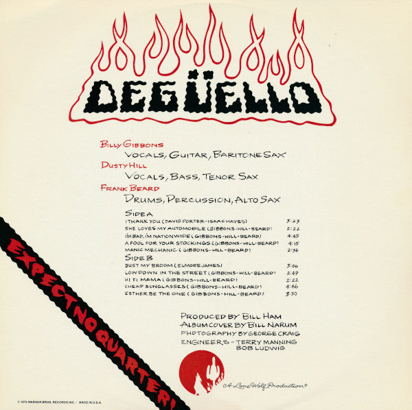 ZZ Top : Degüello (LP, Album, Club, RCA)