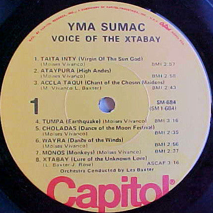 Yma Sumac : Voice Of The Xtabay (LP, Comp, Mono, RE)