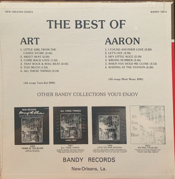 Art* And Aaron Neville : The Best Of Art And Aaron Neville (LP, Comp)