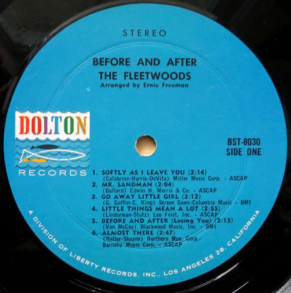 The Fleetwoods : Before And After (LP, Album)