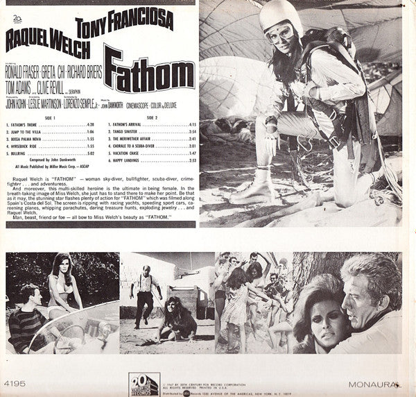 John Dankworth : Fathom (Original Motion Picture Soundtrack Album) (LP, Album, Mono)