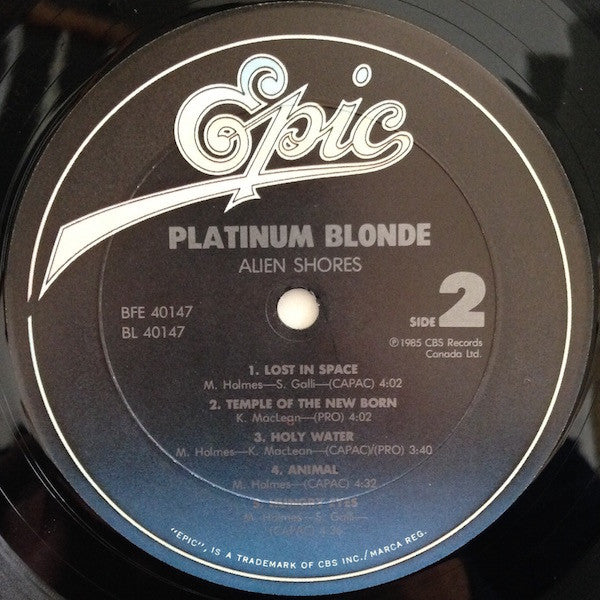 Platinum Blonde : Alien Shores (LP, Album)