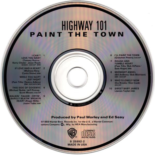Highway 101 : Paint The Town (CD, Album)