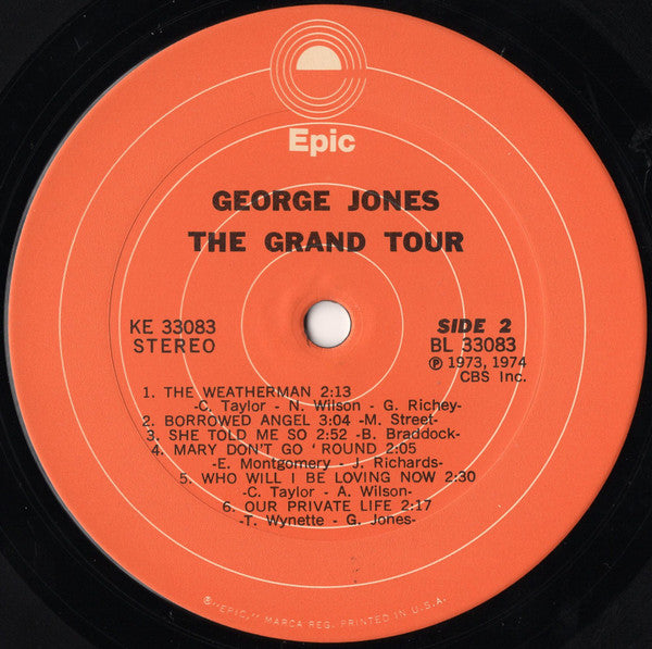 George Jones (2) : The Grand Tour (LP, Album, Ter)