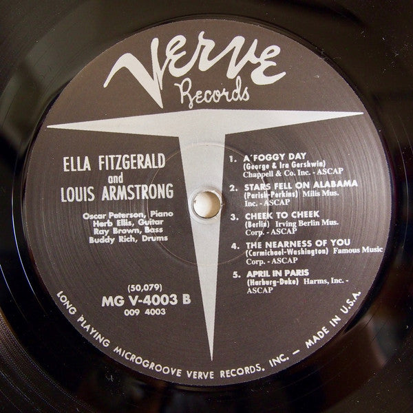 Ella Fitzgerald And Louis Armstrong : Ella And Louis (LP, Album, Mono, RE, RM, 180)