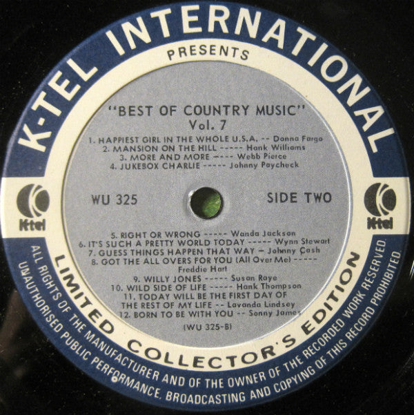 Various : The Best Of Country Music Vol. 7 (LP, Comp, Pre)