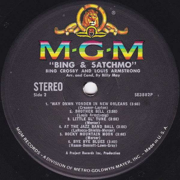 Bing Crosby And Louis Armstrong : Bing & Satchmo (LP, Album)