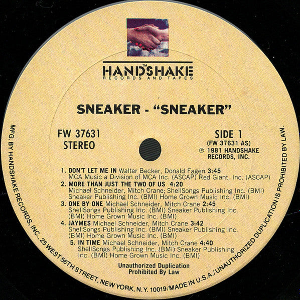 Sneaker : Sneaker (LP, Album, Ter)