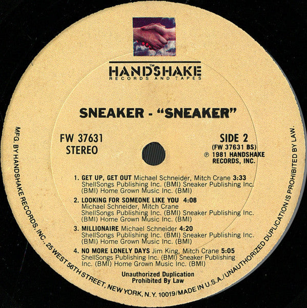 Sneaker : Sneaker (LP, Album, Ter)