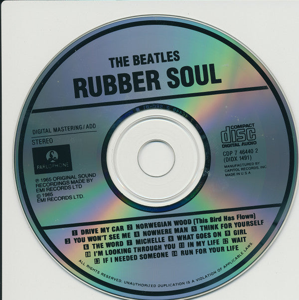 The Beatles : Rubber Soul (CD, Album, RE, Cap)