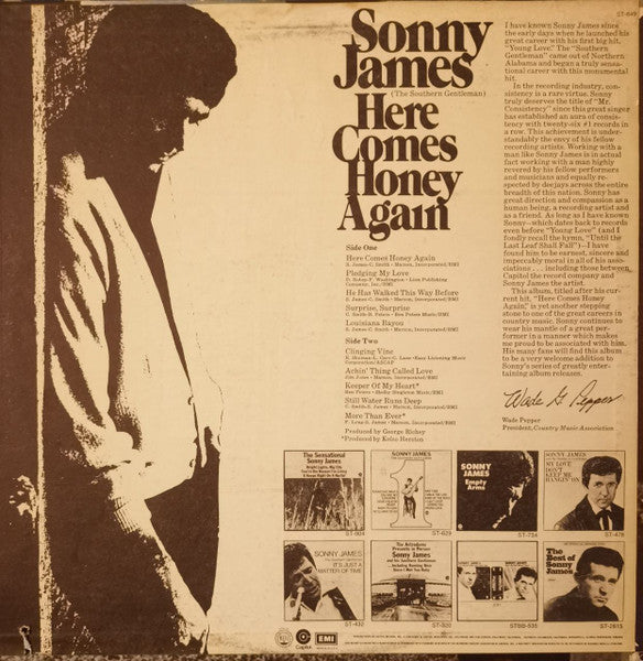 Sonny James : Here Comes Honey Again (LP)