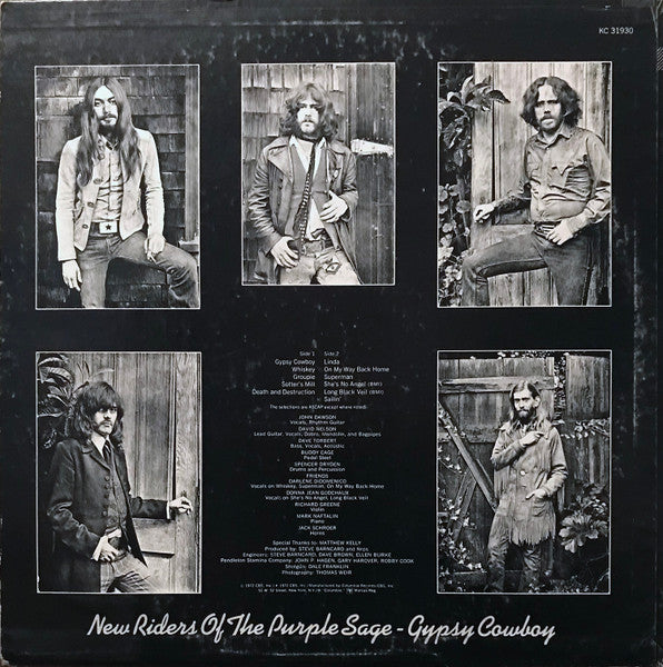 New Riders Of The Purple Sage : Gypsy Cowboy (LP, Album, Pin)