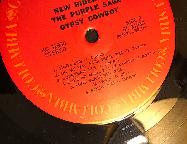 New Riders Of The Purple Sage : Gypsy Cowboy (LP, Album, Pin)