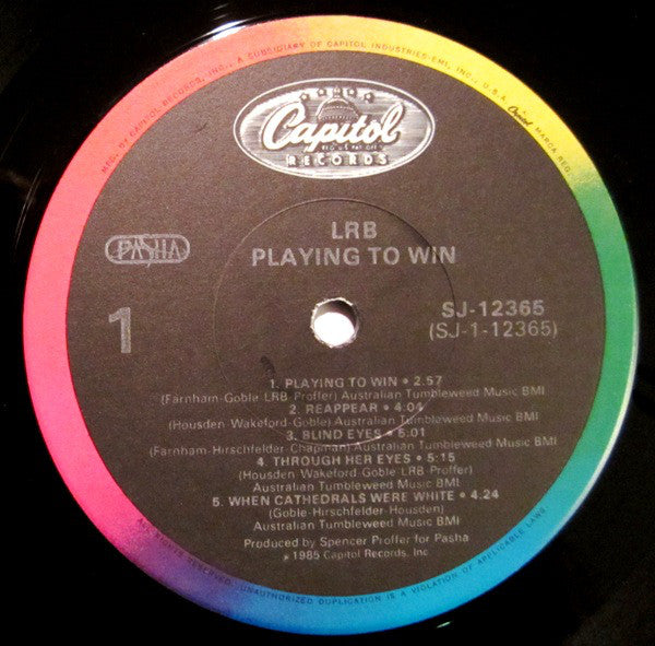LRB* : Playing To Win (LP, Album, Jac)