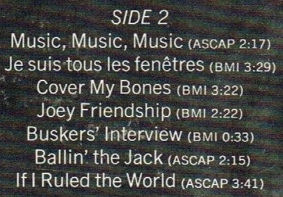 Buskers* : Buskers (LP, Album)
