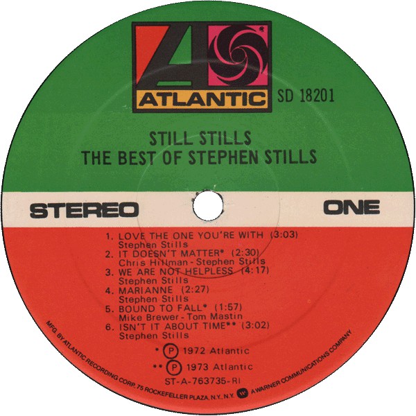 Stephen Stills : Still Stills: The Best Of Stephen Stills (LP, Comp, RI)