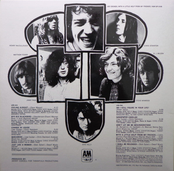 Joe Cocker : With A Little Help From My Friends (LP, Album, RE, RM, 180)