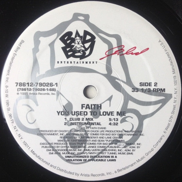 Faith* : You Used To Love Me (12")