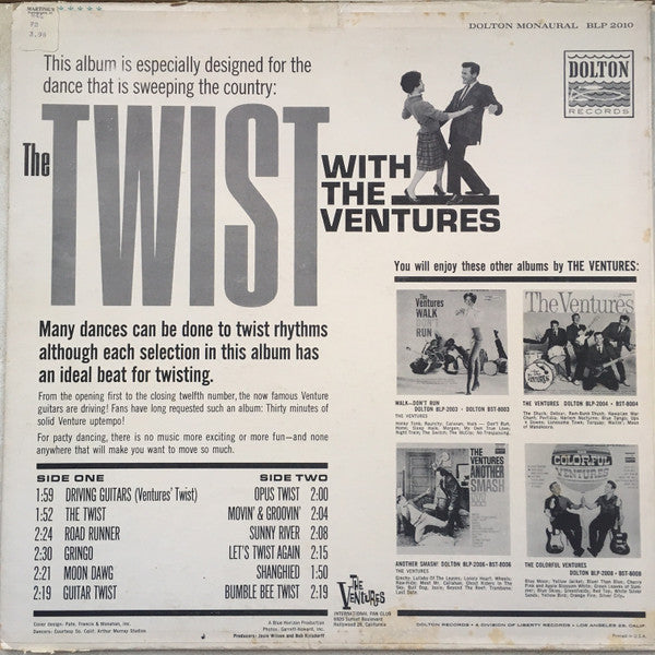 The Ventures : Twist With The Ventures (LP, Album, Mono)