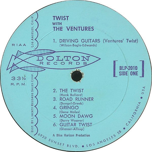 The Ventures : Twist With The Ventures (LP, Album, Mono)