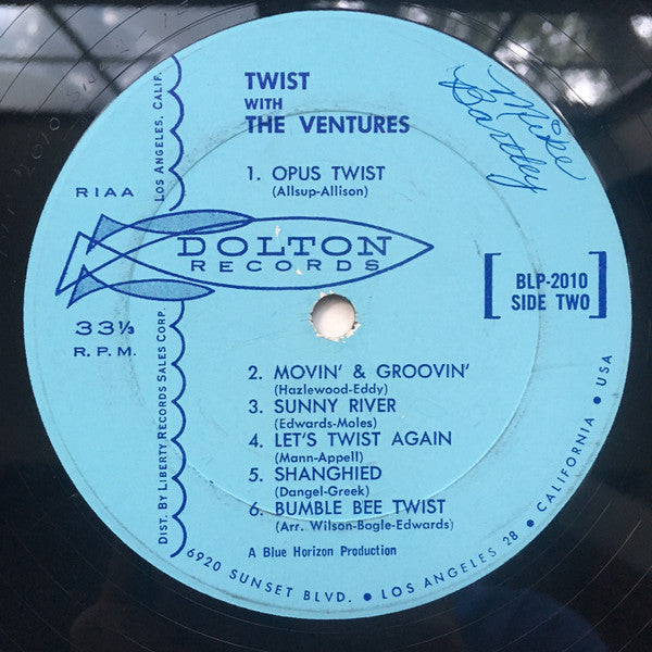 The Ventures : Twist With The Ventures (LP, Album, Mono)