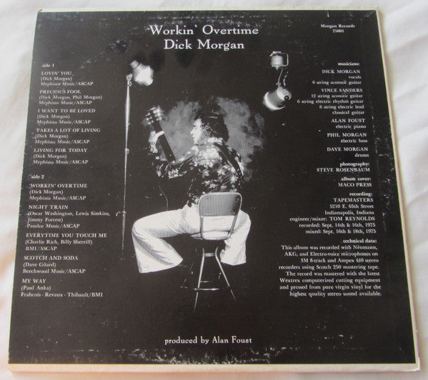 Dick Morgan (8) : Workin' Overtime (LP, Album)