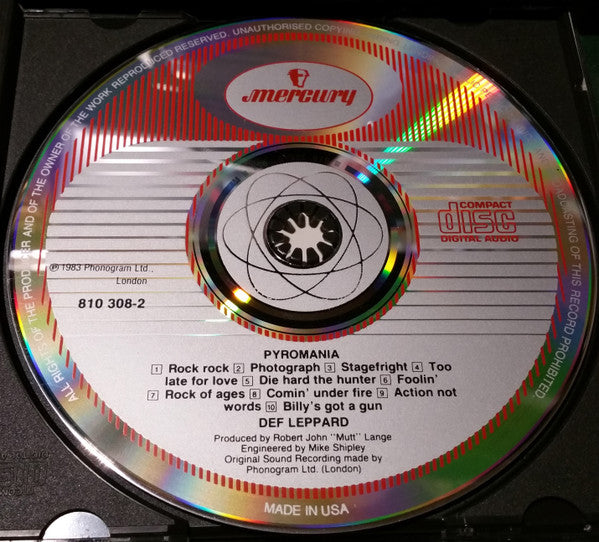 Def Leppard : Pyromania (CD, Album)