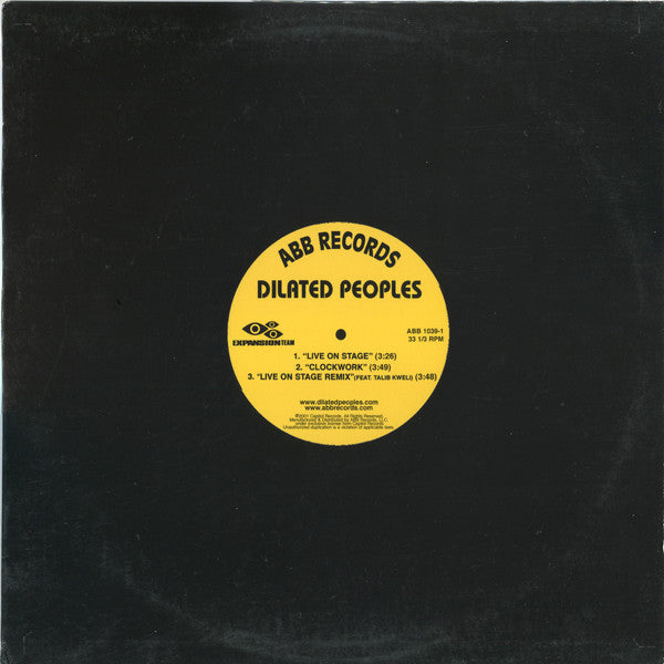 Dilated Peoples : Live On Stage / Clockwork (12")