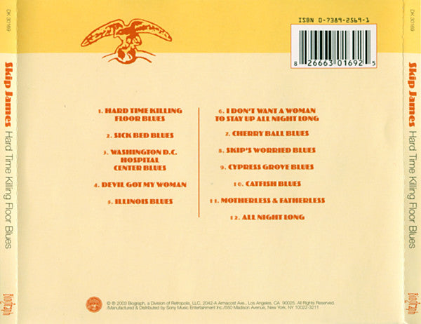 Skip James : Hard Time Killing Floor Blues (CD, RE)