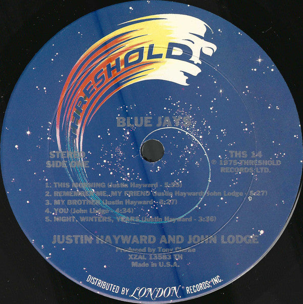 Justin Hayward & John Lodge : Blue Jays (LP, Album, Ric)