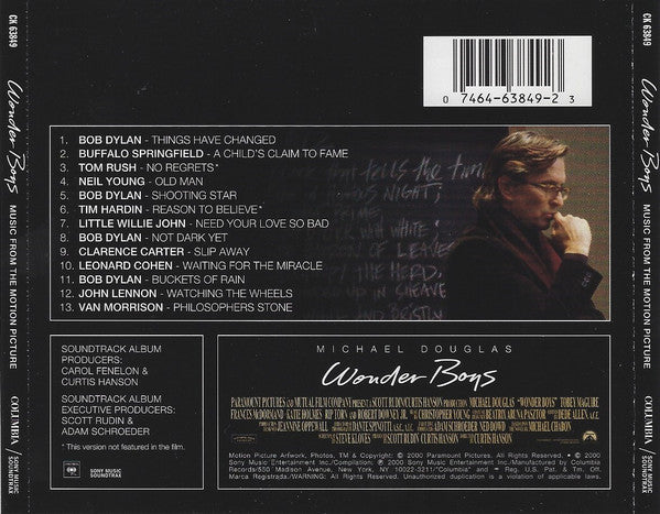 Various : Wonder Boys (Music From The Motion Picture) (CD, Comp, RE, RM)