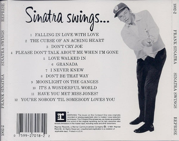 Frank Sinatra : Swing Along With Me (CD)