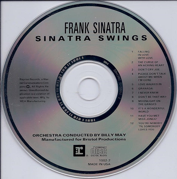 Frank Sinatra : Swing Along With Me (CD)